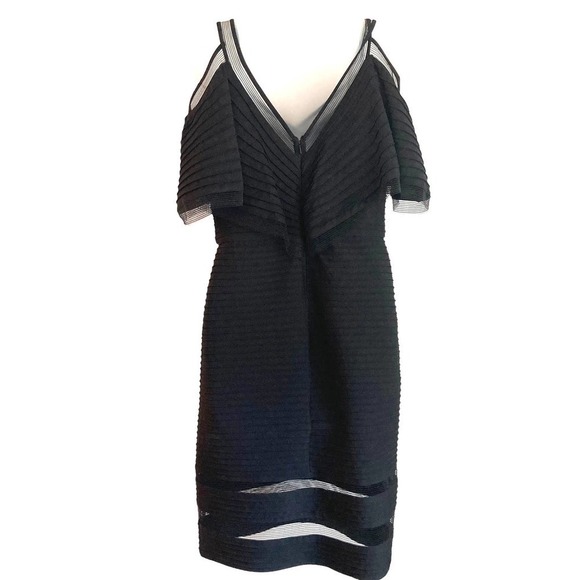 Tadashi Shoji MALIAH COLD-SHOULDER PINTUCK JERSEY DRESS - Picture 5 of 15